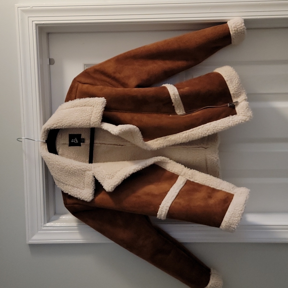 Girls sherpa lined coat!